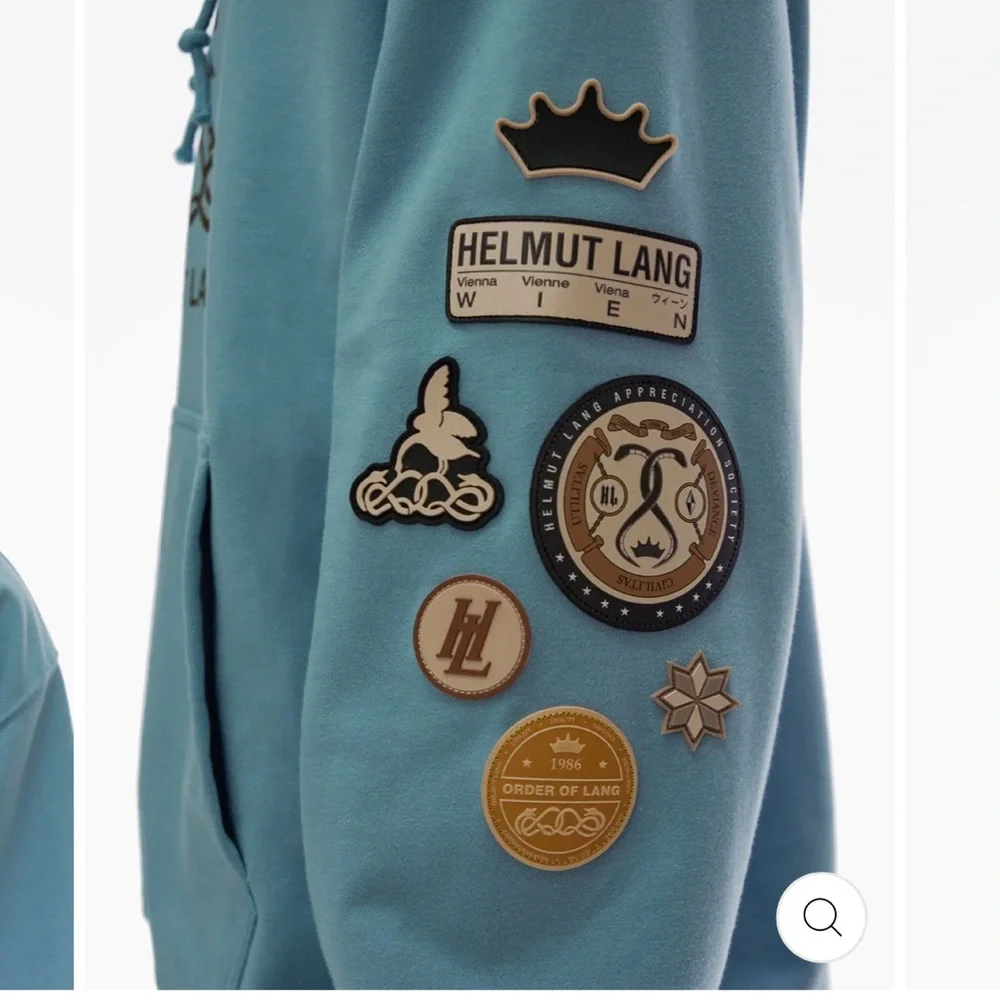 HELMUT LANG SOCIETAS HOODIE- TOPAZ - Picture 4 of 16